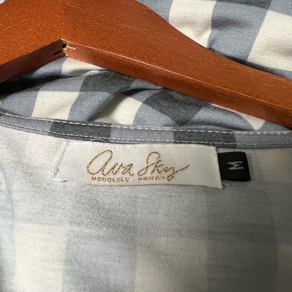 Ava Sky Dress Pockets Swing Dress Plaid - Picture 10 of 10